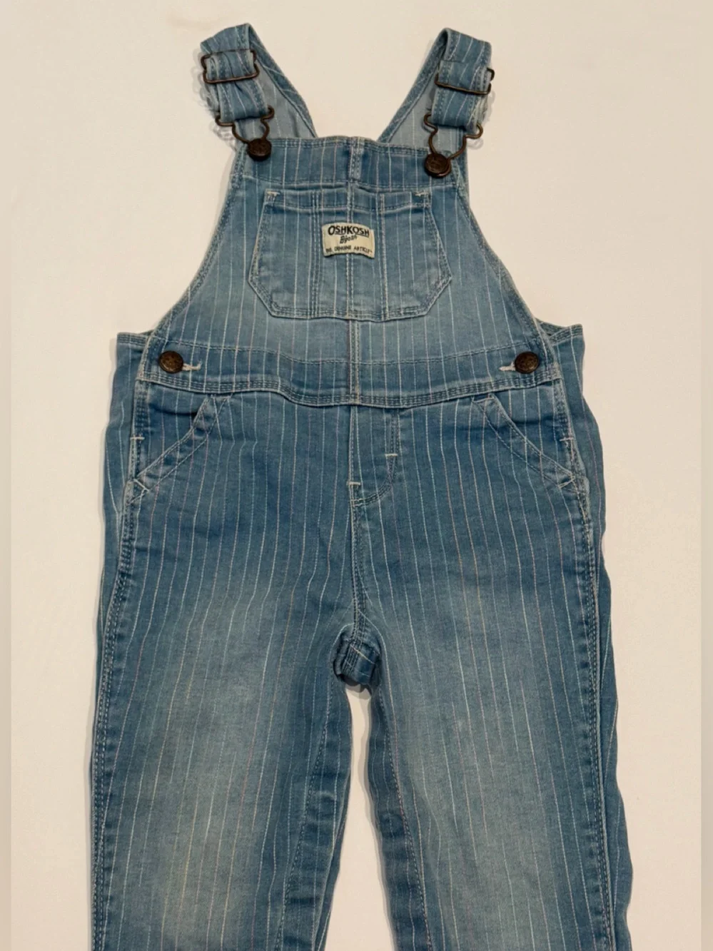 OshKosh B'gosh Blue Pinstriped Slim Straight Jeans